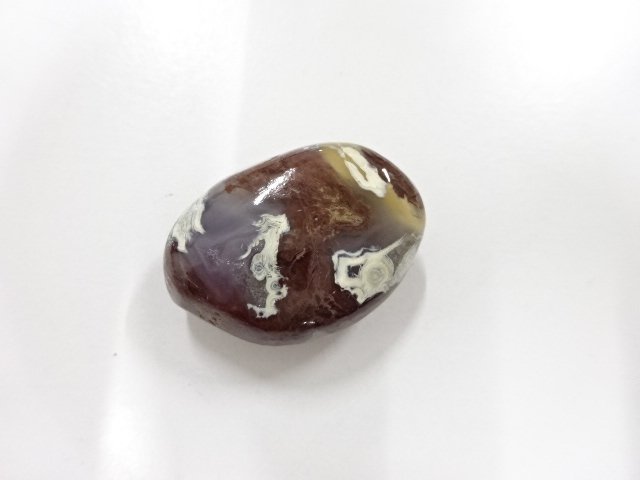 JAPANESE KIMONO / ANTIQUE NATURAL STONE OBIDOME (SASH CLIP)